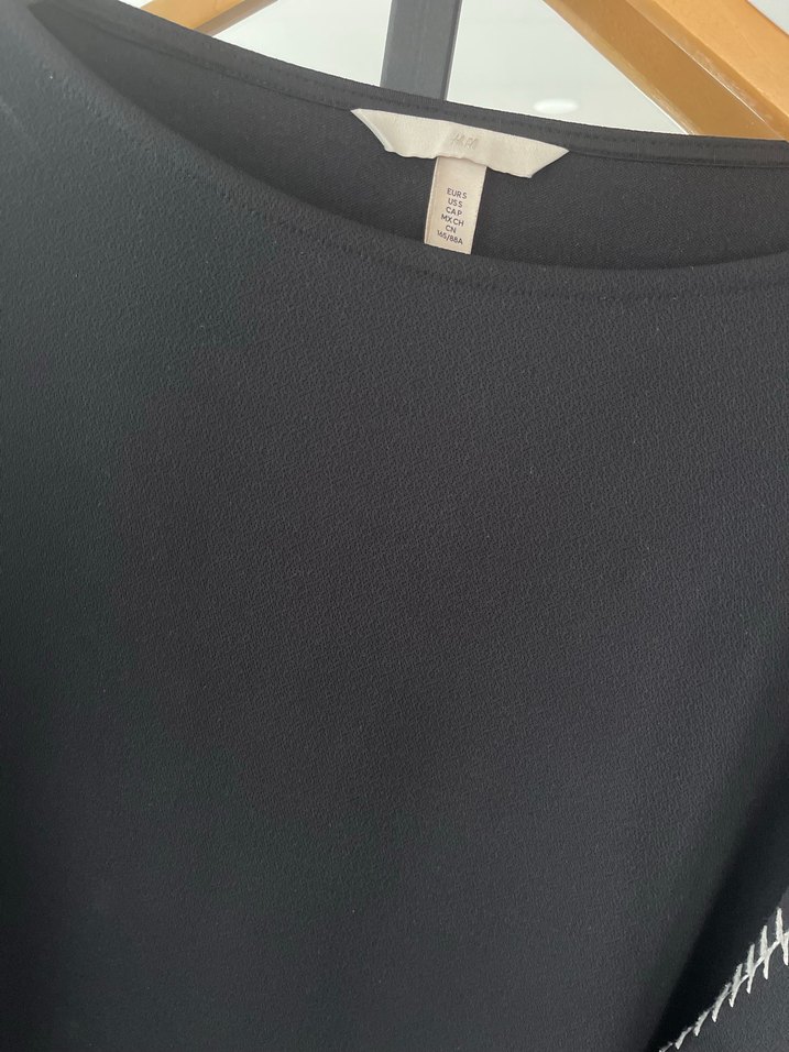 Zincir Detaylı Siyah Midi Tunik - Görsel 3