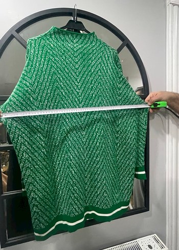 Yeşil Uzun Kollu Triko Kazak takım - Görsel 7