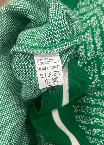 Yeşil Uzun Kollu Triko Kazak takım - Görsel 5