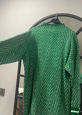 Yeşil Uzun Kollu Triko Kazak takım - Görsel 6