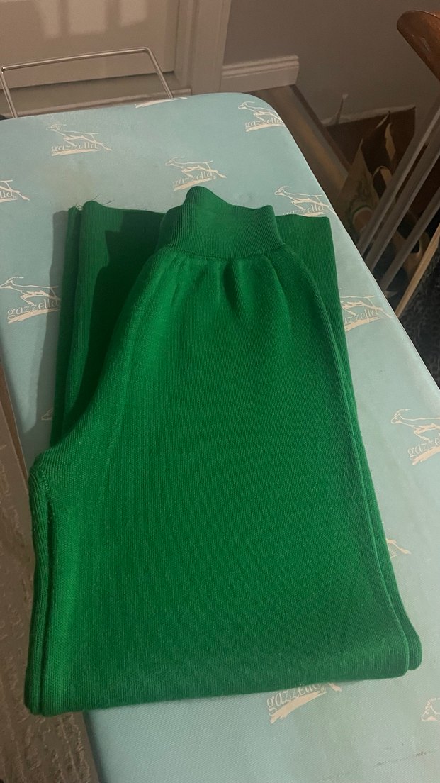 Yeşil Uzun Kollu Triko Kazak takım - Görsel 2