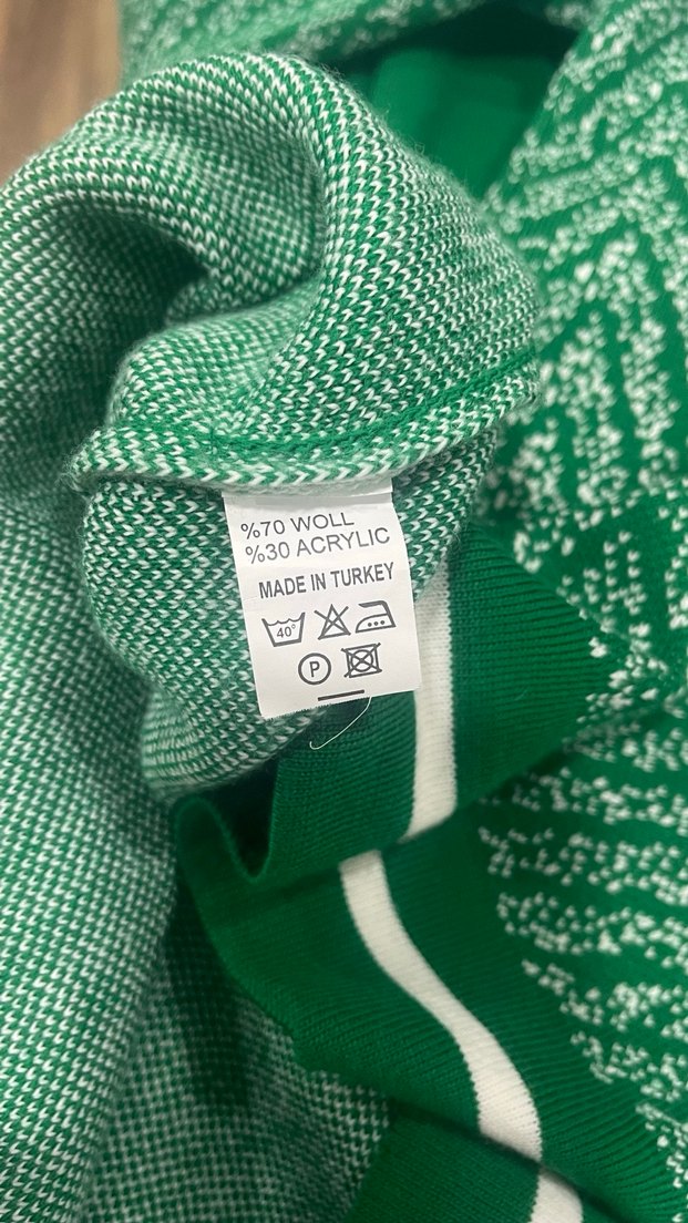 Yeşil Uzun Kollu Triko Kazak takım - Görsel 5
