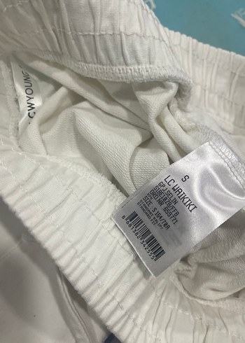 Beyaz Kemerli Rahat Keten Pantolon - Görsel 6