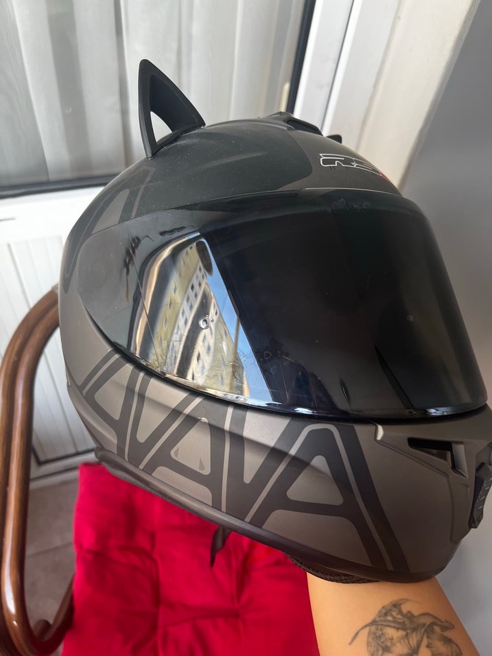 Siyah Mat Biker Motosiklet Kaskı RS2 - Görsel 3