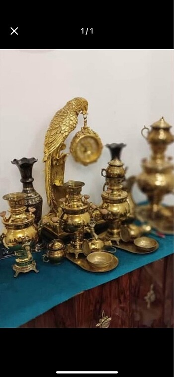 Sıfır ürünler.7 parça.semaver seti.