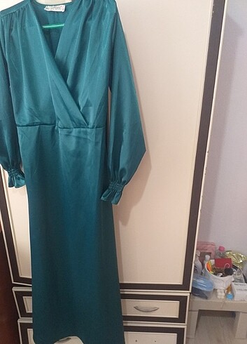 40 Beden Yeşil abiye