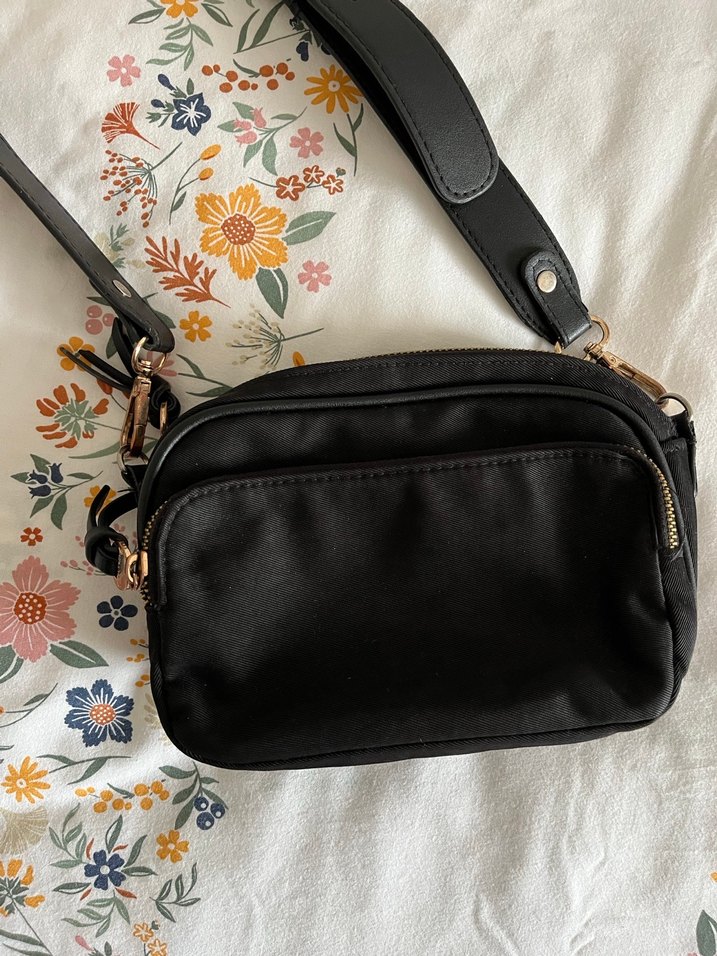 Tokalı Siyah Kadın Çapraz Çanta - Görsel 4