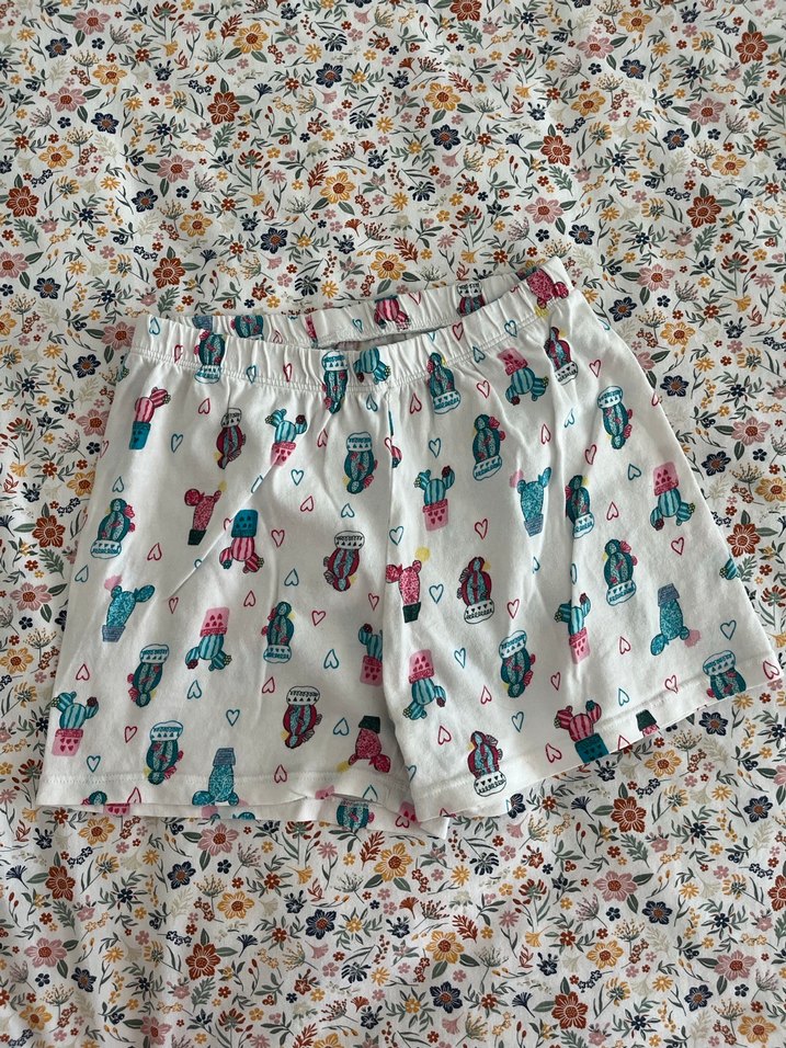 Renkli Kısa Kollu Bohem Kadın Pijama Takımı - Görsel 4