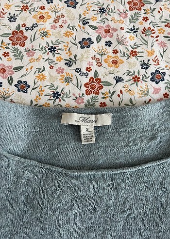 Gri Bohem Salaş Örgü Kadın Kazak - Görsel 2