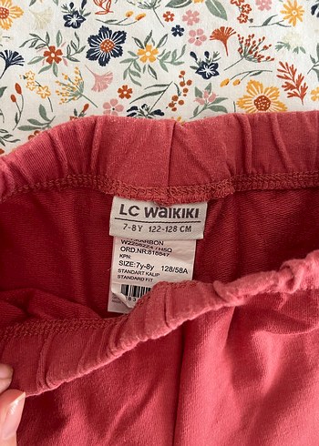 Kız Çocuk Kırmızı Tayt Elastik Bel - Görsel 2