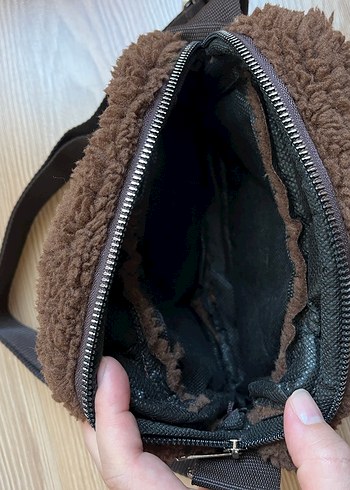 Kahverengi Fermuarlı Kadın Omuz Çantası - Görsel 2