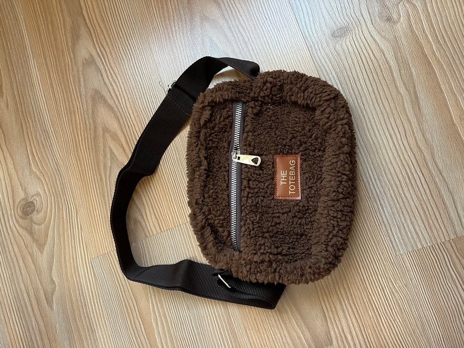 Kahverengi Fermuarlı Kadın Omuz Çantası - Görsel 3