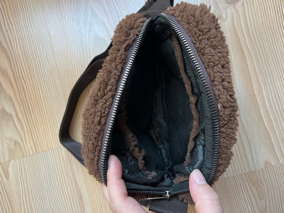 Kahverengi Fermuarlı Kadın Omuz Çantası - Görsel 2