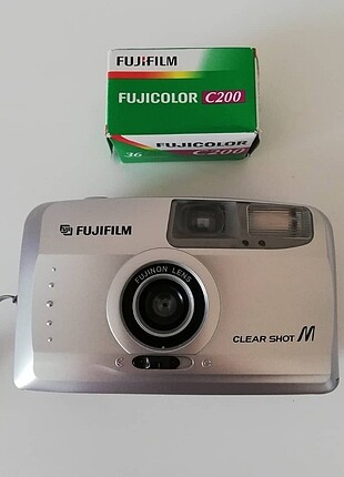 Fujifilm clear shot m analog fotoğraf makinesi 35mm filmli fotoğ