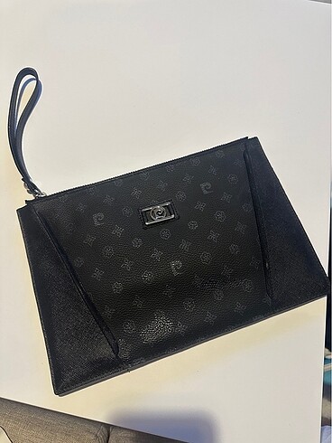 Pierre cardin siyah clutch