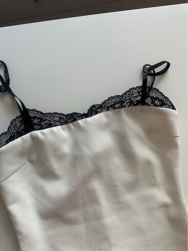 xs Beden beyaz Renk Zara mini elbise
