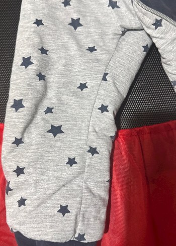 4 Yaş Beden Gri Erkek Çocuk Fermuarlı Tulum Pijama