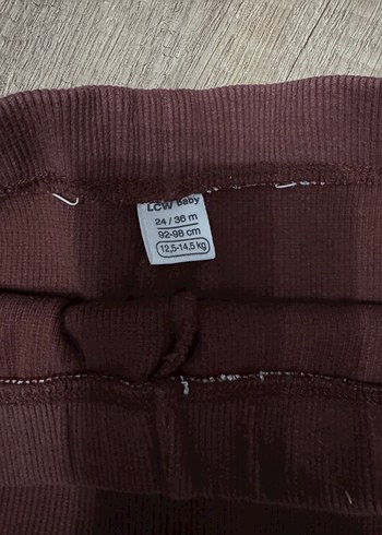 Kahve Çocuk Süet Tayt - Görsel 2