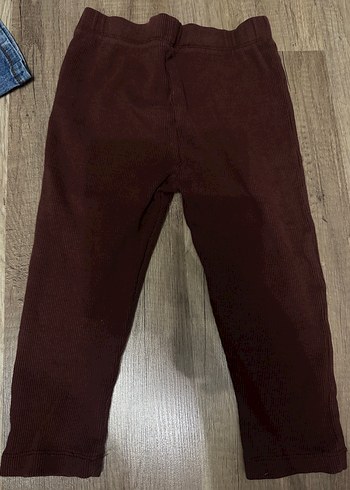 Kahve Çocuk Süet Tayt - Görsel 3