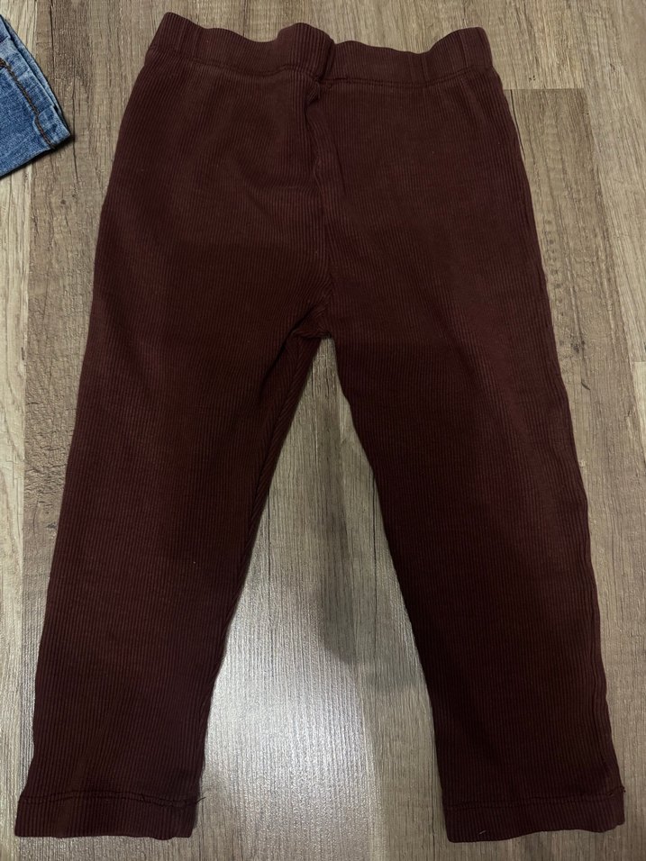 Kahve Çocuk Süet Tayt - Görsel 3