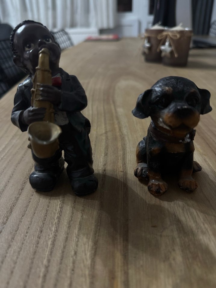 Köpek müzisyen Figürü biblo - Görsel 3