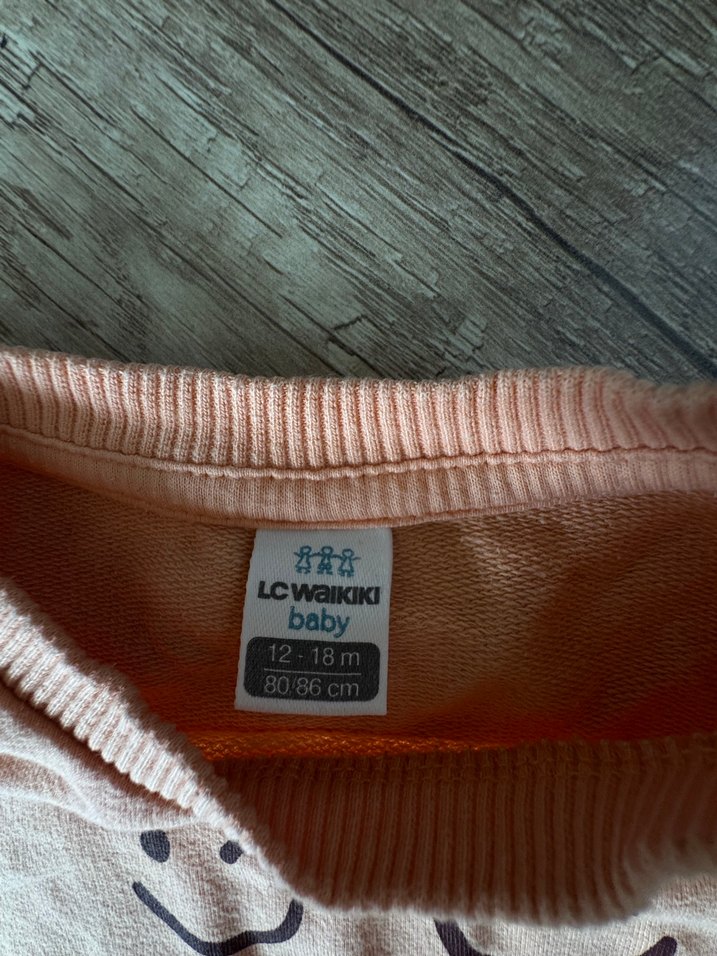 Çocuk Pembe Baskılı Sweatshirt - Görsel 3