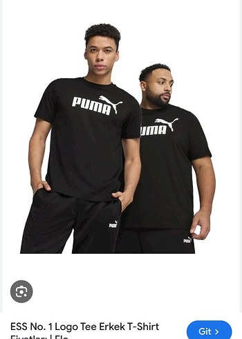 puma staff Tee Erkek Siyah Tişört