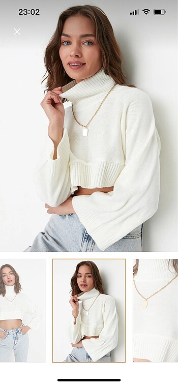 Trendyol & Milla Crop kazak