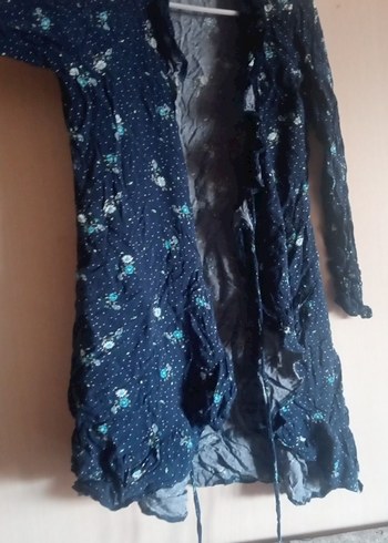 Uzun Kollu Bohem Bağcıklı Kadın Elbisesi - Görsel 2