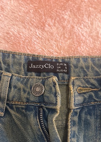s Beden mavi Renk Mavi Bol Kesim Kadın Jean Pantolon