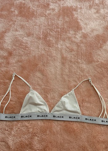 Beyaz BlackFashion Minimalist Kadın Bralet