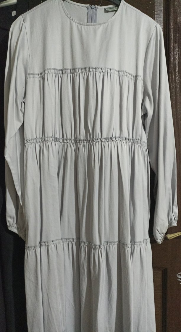 Uzun Kollu Fırfırlı Hamile Tunik - Görsel 3