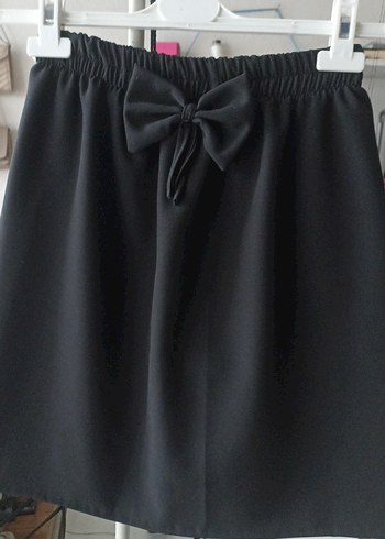 Drapeli Siyah Midi Etek - Görsel 2