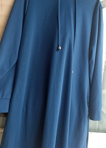 Düğmeli Mavi Hamile Tunik - Görsel 2