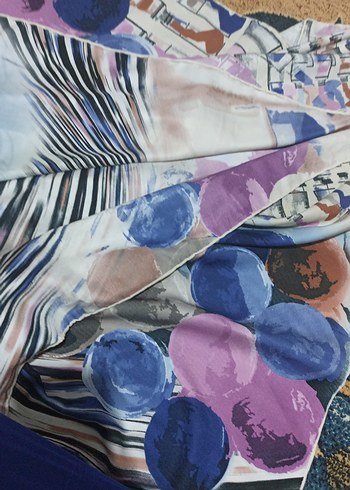 Düğmeli Çok Renkli Kadın Fuları - Görsel 3