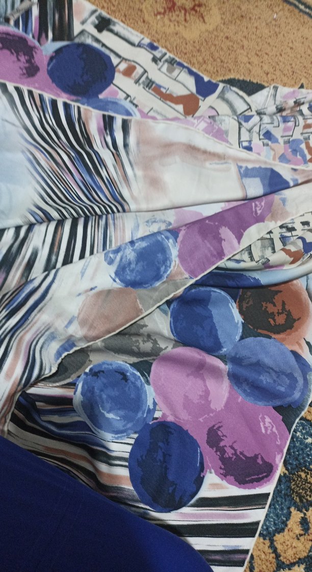 Düğmeli Çok Renkli Kadın Fuları - Görsel 3