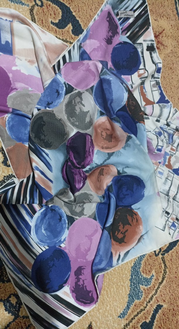 Düğmeli Çok Renkli Kadın Fuları - Görsel 2