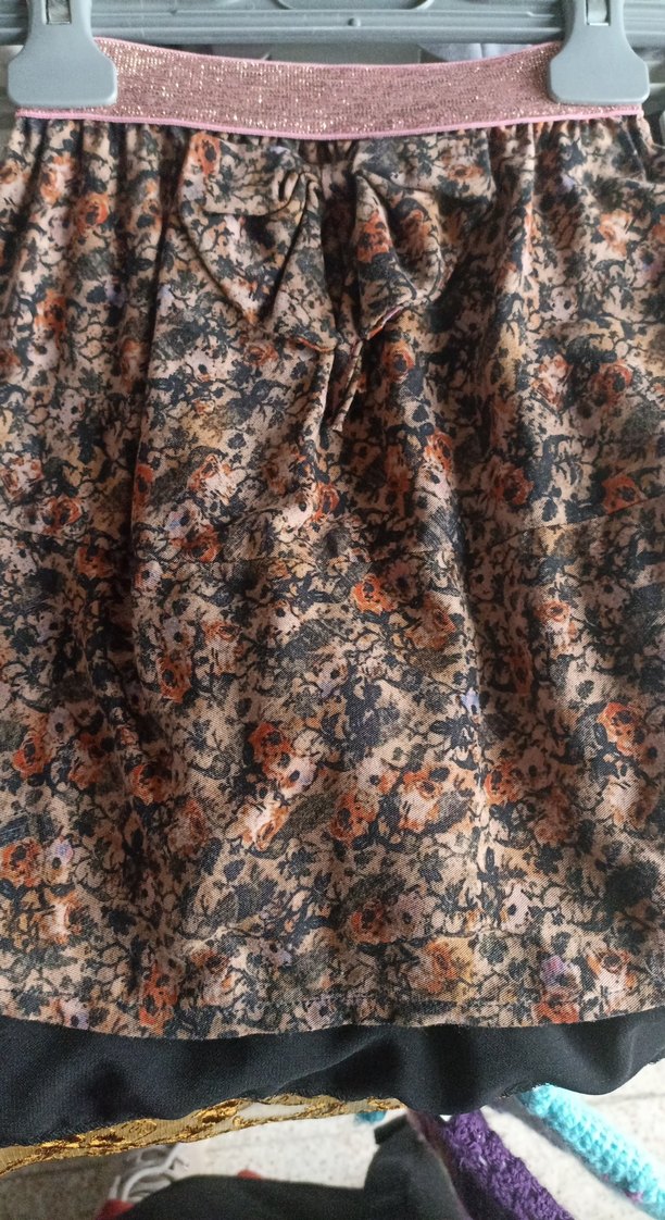 Bohem Tarzı Kahverengi Midi Etek - Görsel 2