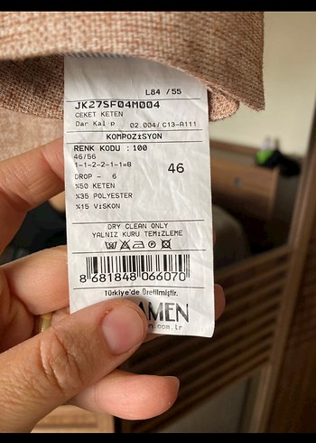 Jakemen keten ceket - Görsel 3