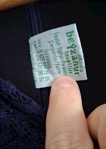 Lacivert Gotik Uzun Elbise - Görsel 3