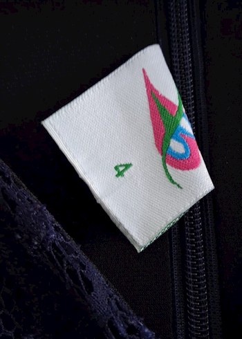 Lacivert Gotik Uzun Elbise - Görsel 4