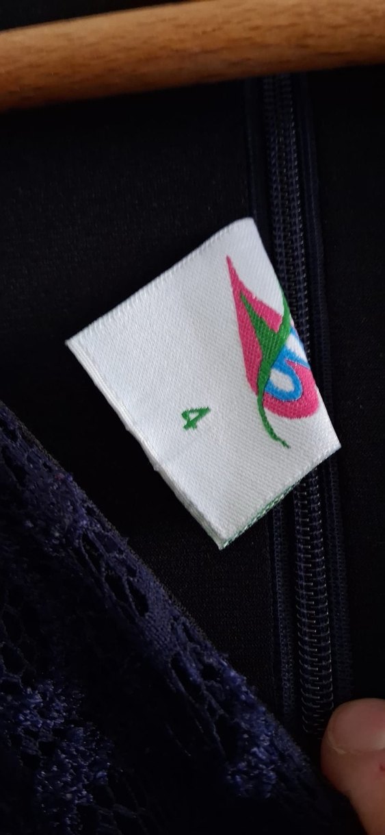 Lacivert Gotik Uzun Elbise - Görsel 4