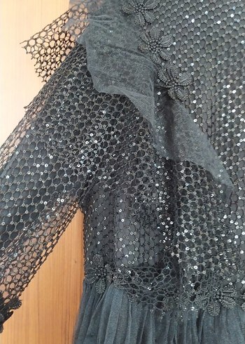 Siyah Straplez Uzun Gotik Elbise - Görsel 2