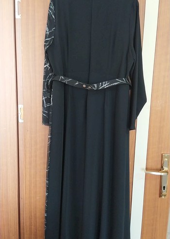 Kadın Siyah Uzun Ofis Elbisesi - Görsel 5