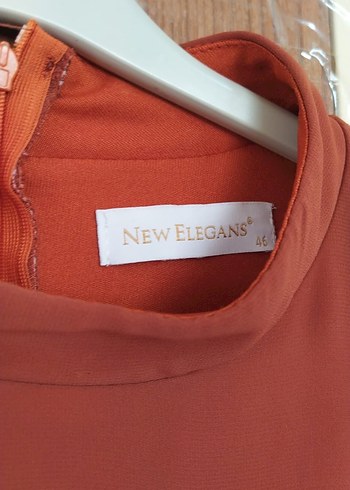 Kadın Bej Uzun Drapeli Abiye Elbise - Görsel 2