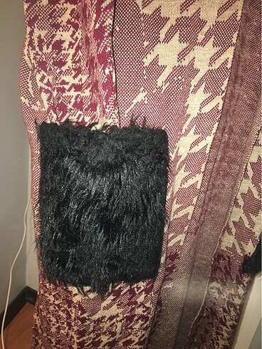 Peluş cepli hırka - Görsel 4