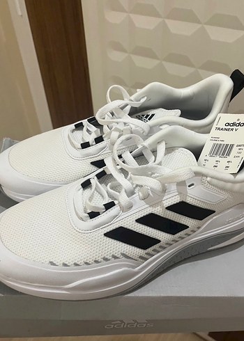 Erkek Beyaz Siyah Bağcıklı Spor Ayakkabı - Görsel 4