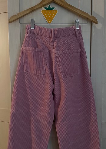 Düğmeli Kadife pantolon - Görsel 3