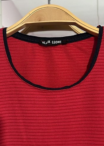 Kadın Kırmızı Piliseli Uzun Kollu Kazak - Görsel 3