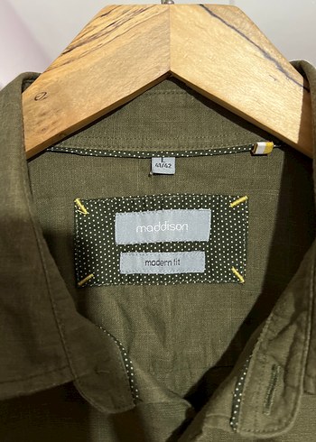 Erkek Kısa Kollu Keten Gömlek - Görsel 5